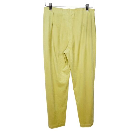 VINTAGE Equestrian Brand Chartreuse Microfiber Mod Zip Blazer Pant Suit - Small - Picture 12 of 14